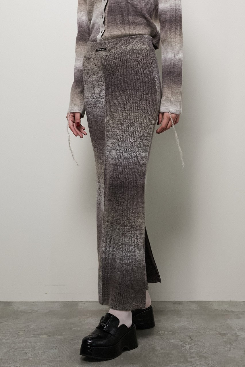 【プランク プロジェクト/PRANK PROJECT】のカスリニットスカート/Blur Knit Skirt 人気、トレンドファッション・服の通販 founy(ファニー) 　ファッション　Fashion　レディースファッション　Fashion for Women　スカート　Skirts　ロングスカート　Long Skirts / Maxi & Midi Skirts　スリット　Slit, Slit Detail　センター　Center, Center Line　ロング　Long, Long-Length　冬　Winter / This Winter　other-5|ID: prp329100004822366 ipo3291000000035057107