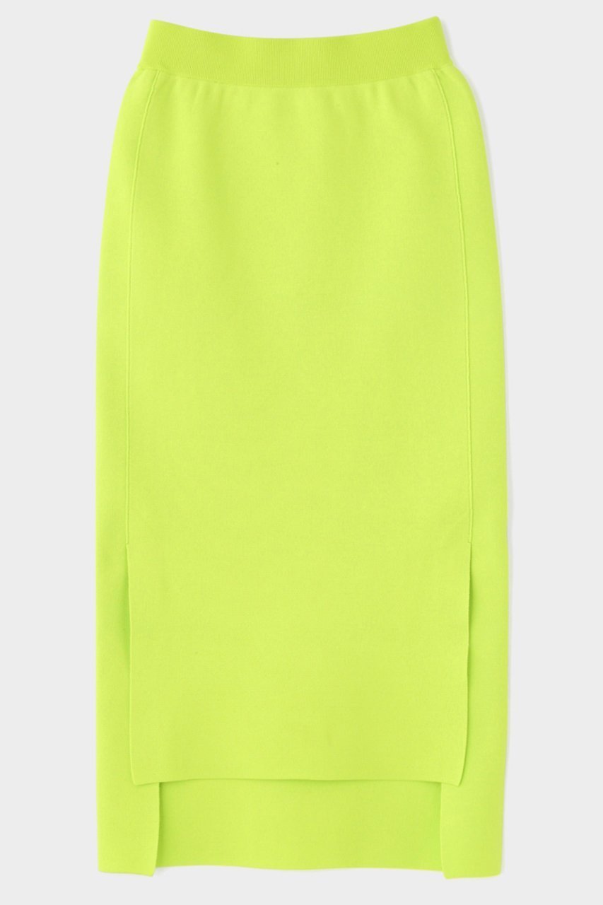 【ル フィル/LE PHIL】のライトドライニットスカート インテリア・キッズ・メンズ・レディースファッション・服の通販 founy(ファニー) ファッション Fashion レディースファッション Fashion for Women スカート Skirts ロングスカート Long Skirts / Maxi & Midi Skirts スリット Slit, Slit Detail ミラノリブ Milano Rib, Milano Stitch ロング Long, Long-Length イエロー|ID: prp329100004822369 ipo3291000000035057215