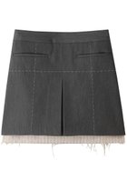 【メゾンスペシャル/MAISON SPECIAL】のLow Waist Stitch Mini Skirt/ローウエストステッチミニスカート GRY(グレー)|ID: prp329100004822370 ipo3291000000035057263