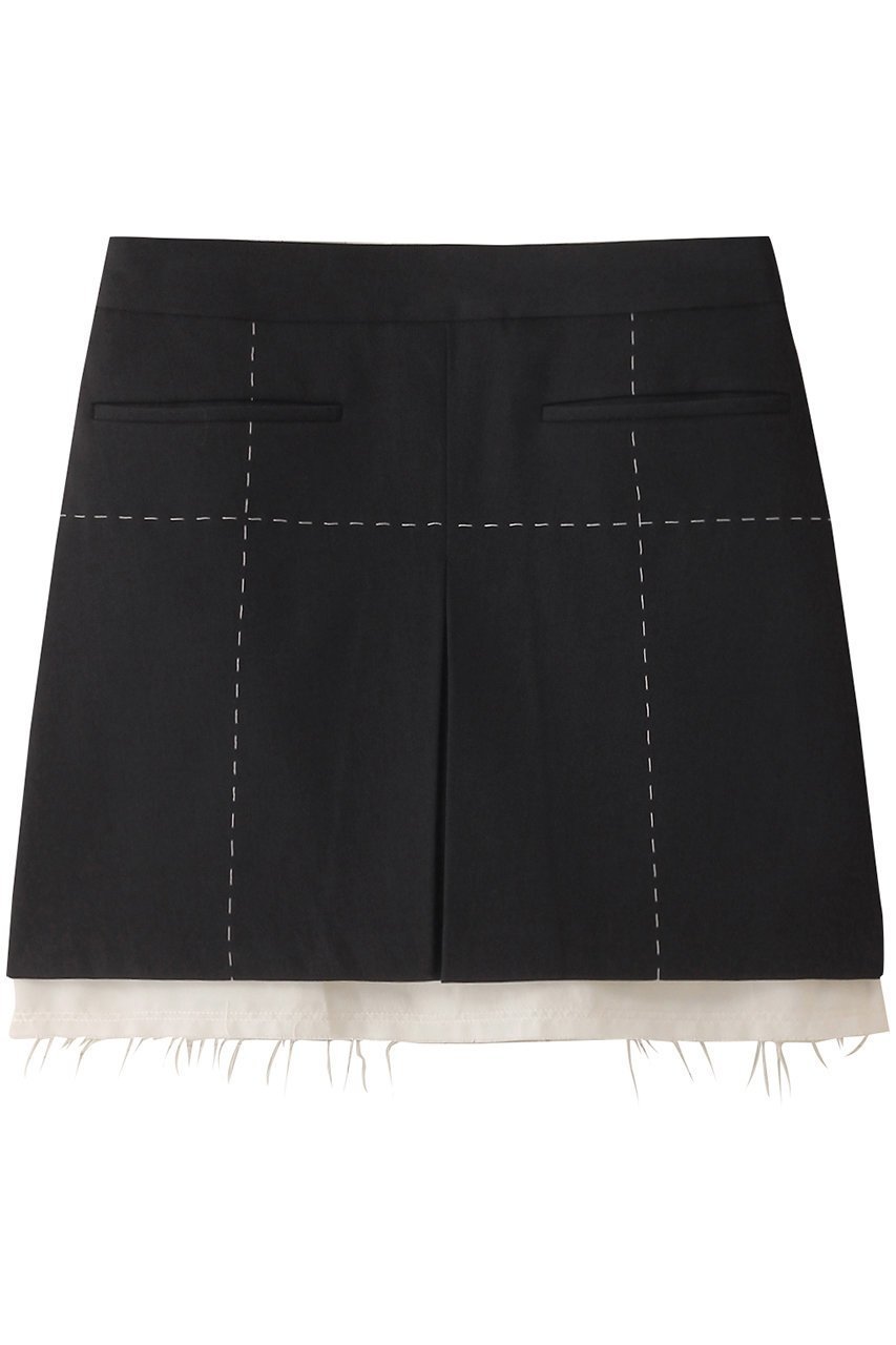 【メゾンスペシャル/MAISON SPECIAL】のLow Waist Stitch Mini Skirt/ローウエストステッチミニスカート インテリア・キッズ・メンズ・レディースファッション・服の通販 founy(ファニー) 　ファッション　Fashion　レディースファッション　Fashion for Women　スカート　Skirts　ミニスカート　Mini Skirts　今季　This Season, Current Season　ジャケット　Jacket, Outerwear　ストレッチ　Stretch, Stretchy Fabric　セットアップ　Set-Up, Coordinated Outfit　ミニスカート　Mini Skirt, Short Skirt　ワイド　Wide, Wide Fit　おすすめ　Recommended / Our Picks　エレガント 上品　Elegant　BLK(ブラック)|ID: prp329100004822370 ipo3291000000035057264