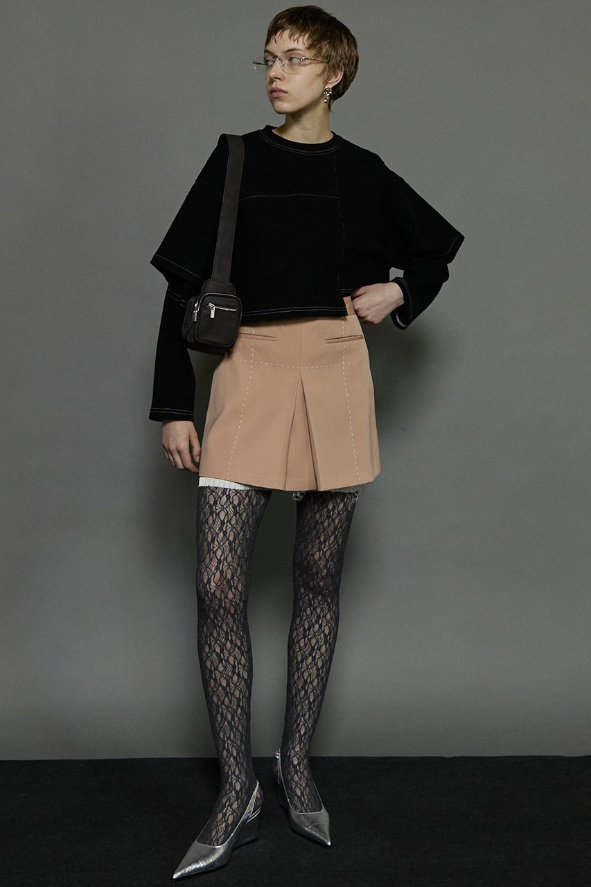 【メゾンスペシャル/MAISON SPECIAL】のLow Waist Stitch Mini Skirt/ローウエストステッチミニスカート 人気、トレンドファッション・服の通販 founy(ファニー) 　ファッション　Fashion　レディースファッション　Fashion for Women　スカート　Skirts　ミニスカート　Mini Skirts　今季　This Season, Current Season　ジャケット　Jacket, Outerwear　ストレッチ　Stretch, Stretchy Fabric　セットアップ　Set-Up, Coordinated Outfit　ミニスカート　Mini Skirt, Short Skirt　ワイド　Wide, Wide Fit　おすすめ　Recommended / Our Picks　エレガント 上品　Elegant　other-8|ID: prp329100004822370 ipo3291000000035057272