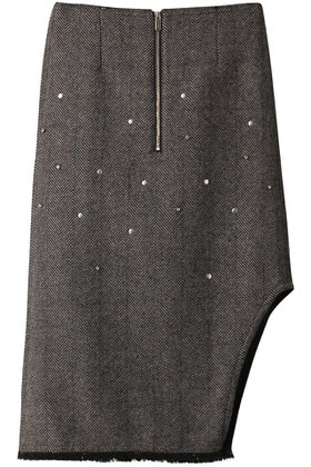【メゾンスペシャル/MAISON SPECIAL】 Studded Asymmetric Skirt/スタッズアシンメトリースカート人気、トレンドファッション・服の通販 founy(ファニー) ファッション Fashion レディースファッション Fashion for Women スカート Skirts おすすめ Recommended / Our Picks クラシカル Classical, Vintage-Inspired スタッズ Studs, Metal Accents セットアップ Set-Up, Coordinated Outfit タイツ Tights, Legwear ツイード／ツィード Choker, Choker Necklace ビスチェ Bustier, Corset Top レース Lace, Lace Fabric A/W・秋冬 Autumn/Winter |ID:prp329100004822371