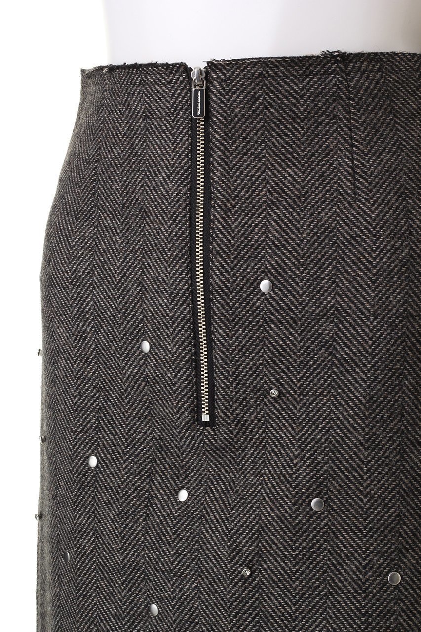 【メゾンスペシャル/MAISON SPECIAL】のStudded Asymmetric Skirt/スタッズアシンメトリースカート 人気、トレンドファッション・服の通販 founy(ファニー) 　ファッション　Fashion　レディースファッション　Fashion for Women　スカート　Skirts　おすすめ　Recommended / Our Picks　クラシカル　Classical, Vintage-Inspired　スタッズ　Studs, Metal Accents　セットアップ　Set-Up, Coordinated Outfit　タイツ　Tights, Legwear　ツイード／ツィード　Choker, Choker Necklace　ビスチェ　Bustier, Corset Top　レース　Lace, Lace Fabric　A/W・秋冬　Autumn/Winter　other-5|ID: prp329100004822371 ipo3291000000035057371