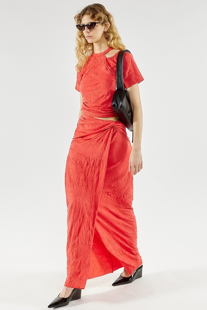 【メゾンスペシャル/MAISON SPECIAL】のWasher Processing Shirring Maxi Skirt/ワッシャーシャーリングマキシスカート 人気、トレンドファッション・服の通販 founy(ファニー) 　ファッション　Fashion　レディースファッション　Fashion for Women　スカート　Skirts　ロングスカート　Long Skirts / Maxi & Midi Skirts　セットアップ　Set-Up, Coordinated Outfit　ツイスト　Tweed, Tweed Fabric　バランス　Balance, Style Balance　マキシ　Maxi, Full Length　ラップ　Wrap, Wrap Design　ロング　Long, Long-Length　ワッシャー　Washer, Crinkled Finish　other-8|ID: prp329100004822372 ipo3291000000035057406