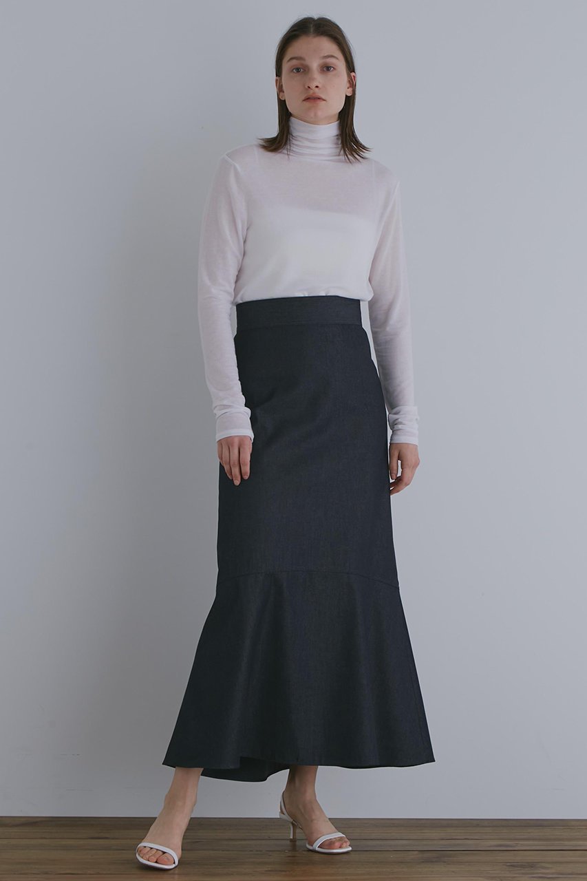 【ル フィル/LE PHIL】のクチュールデニムマーメイドスカート 人気、トレンドファッション・服の通販 founy(ファニー) 　ファッション　Fashion　レディースファッション　Fashion for Women　スカート　Skirts　ロングスカート　Long Skirts / Maxi & Midi Skirts　エレガント 上品　Elegant　デニム　Denim, Jeans Material　マーメイド　Mermaid, Fishtail Silhouette　ロング　Long, Long-Length　other-3|ID: prp329100004822373 ipo3291000000036030342