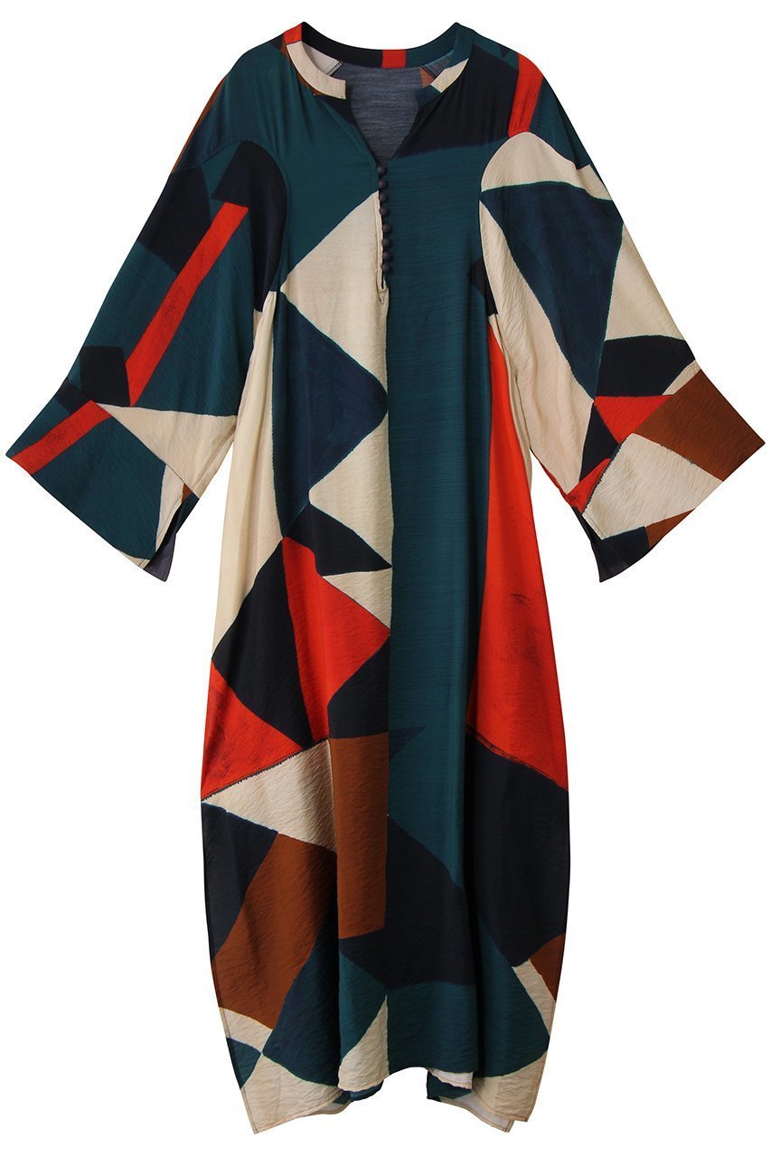 【エリオポール/heliopole】の【muller of yoshiokubo】ジオメトリックスリーブドレス 人気、トレンドファッション・服の通販 founy(ファニー) 　ファッション　Fashion　レディースファッション　Fashion for Women　ワンピース　Dresses　フォーマル・パーティードレス・結婚式用ドレス　Elegant & Casual Dresses　チュニック　Tunic Tops & Dresses　おすすめ　Recommended / Our Picks　ストレート　Straight, Straight Cut　スリット　Slit, Slit Detail　チュニック　Tunic, Long Top　トレンド　Trend, Trending Now　ドレス　Dress, One-Piece　モダン　Modern, Contemporary　リゾート　Resort, Vacation Style　ロング　Long, Long-Length　 other-1|ID: prp329100004822596 ipo3291000000035061902