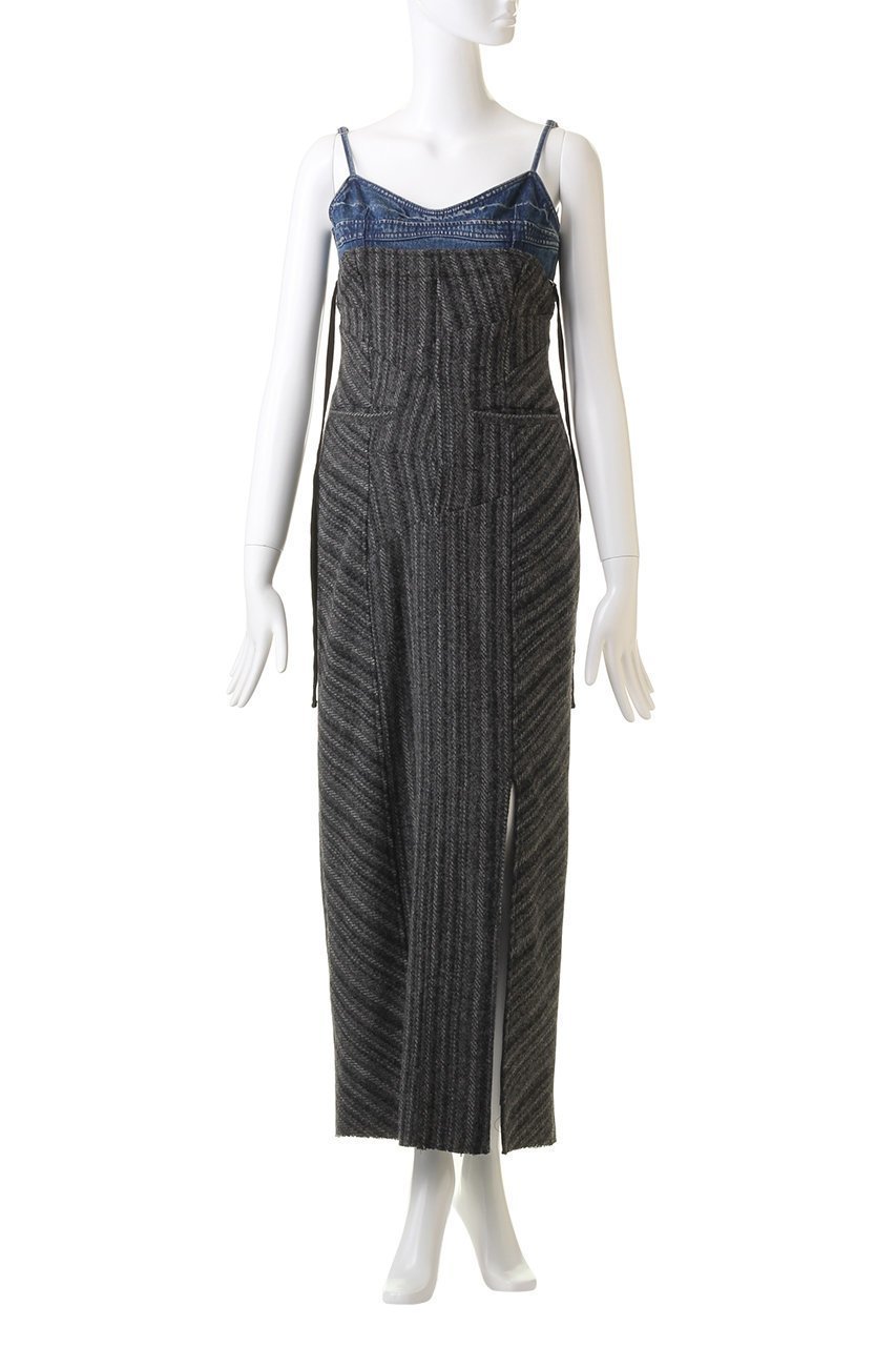 【メゾンスペシャル/MAISON SPECIAL】のDenim Tweed Combination Maxidresses/デニムツイードコンビワンピース 人気、トレンドファッション・服の通販 founy(ファニー) ファッション Fashion レディースファッション Fashion for Women ワンピース Dresses フォーマル・パーティードレス・結婚式用ドレス Elegant & Casual Dresses チュニック Tunic Tops & Dresses コンパクト Compact, Small Size ジャケット Jacket, Outerwear チュニック Tunic, Long Top ツイード Twill, Twill Weave デニム Denim, Jeans Material トレンド Trend, Trending Now ドッキング Docking, Mixed Material フラップ Flap, Flap Pocket ポケット Pocket, Pocket Detail ロング Long, Long-Length 冬 Winter / This Winter other-2|ID: prp329100004822629 ipo3291000000035922936