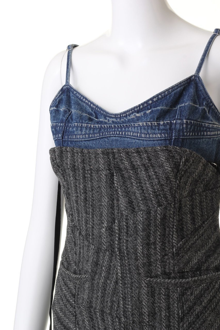 【メゾンスペシャル/MAISON SPECIAL】のDenim Tweed Combination Maxidresses/デニムツイードコンビワンピース 人気、トレンドファッション・服の通販 founy(ファニー) ファッション Fashion レディースファッション Fashion for Women ワンピース Dresses フォーマル・パーティードレス・結婚式用ドレス Elegant & Casual Dresses チュニック Tunic Tops & Dresses コンパクト Compact, Small Size ジャケット Jacket, Outerwear チュニック Tunic, Long Top ツイード Twill, Twill Weave デニム Denim, Jeans Material トレンド Trend, Trending Now ドッキング Docking, Mixed Material フラップ Flap, Flap Pocket ポケット Pocket, Pocket Detail ロング Long, Long-Length 冬 Winter / This Winter other-5|ID: prp329100004822629 ipo3291000000035922939