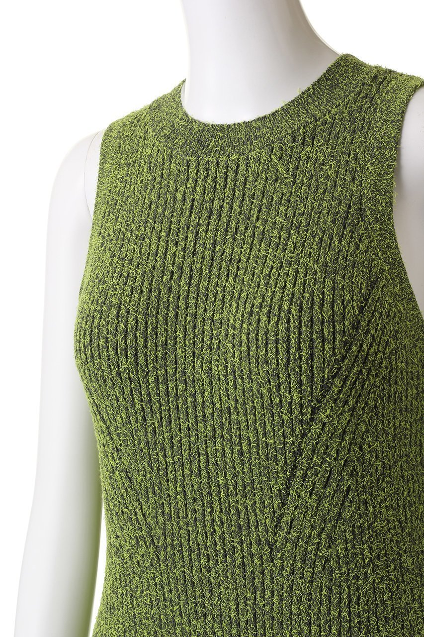 【メゾンスペシャル/MAISON SPECIAL】のCurl Yarn American Sleeve Maxi Knit One-piece Dress/カールヤーンアメスリマキシニットワンピース 人気、トレンドファッション・服の通販 founy(ファニー) 　ファッション　Fashion　レディースファッション　Fashion for Women　ワンピース　Dresses　フォーマル・パーティードレス・結婚式用ドレス　Elegant & Casual Dresses　ニットワンピース　Knit Dresses　チュニック　Tunic Tops & Dresses　春　Spring　カッティング　Cutting Detail　ジャケット　Jacket, Outerwear　スリット　Slit, Slit Detail　スリム　Slim, Slim Fit　センター　Center, Center Line　チュニック　Tunic, Long Top　ノースリーブ　Sleeveless, No-Sleeve　ブルゾン　Blouson, Bomber Jacket　羽織　Haori, Light Jacket　ロング　Long, Long-Length　ワイドリブ　Wide Rib, Wide Ribbed Knit　S/S・春夏　SS, Spring/Summer, Warm Season　夏　Summer　other-5|ID: prp329100004822635 ipo3291000000035062518