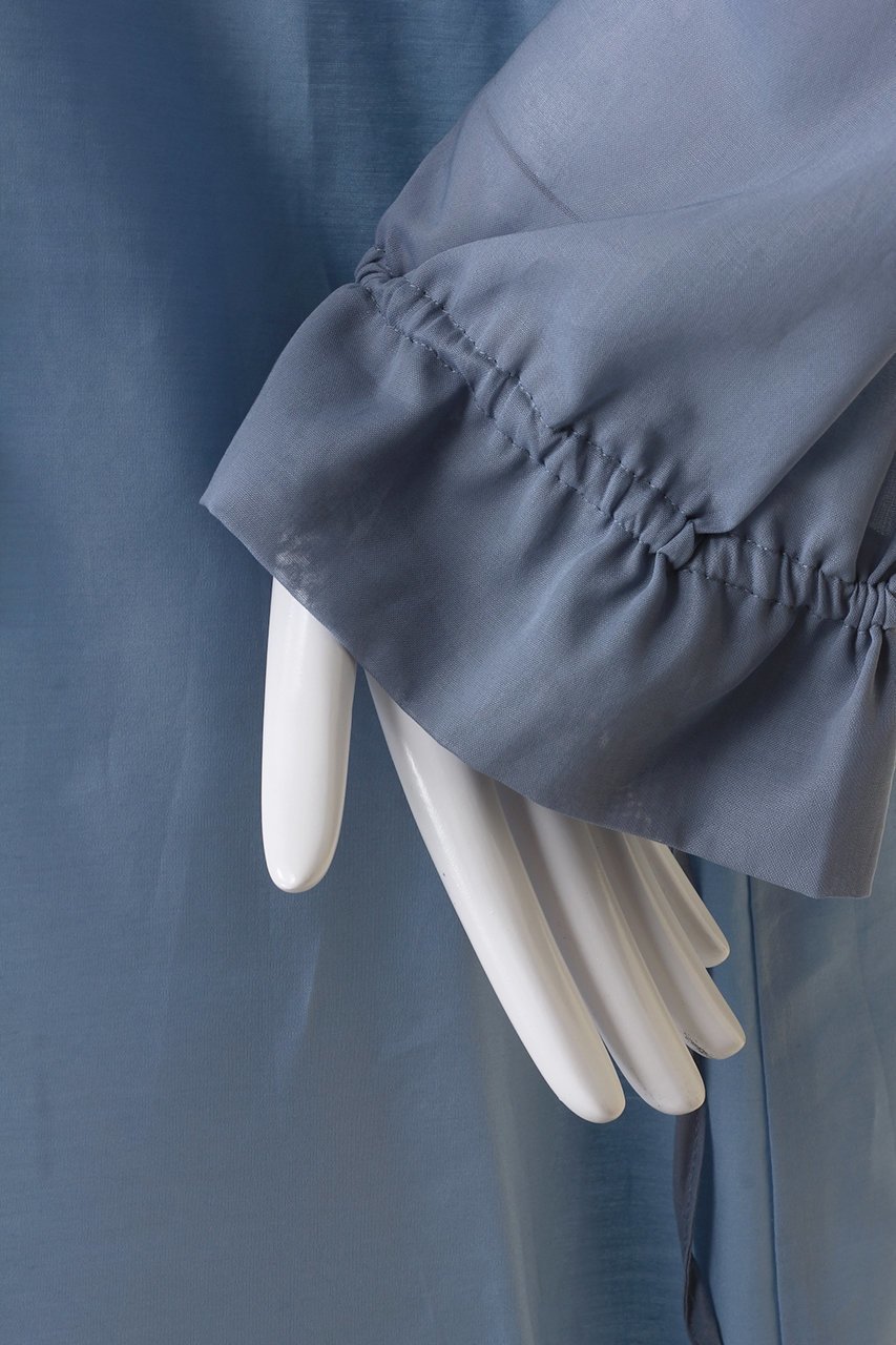 【ミディウミソリッド/MIDIUMISOLID】のsheer switching shirt OP ワンピース 人気、トレンドファッション・服の通販 founy(ファニー) 　ファッション　Fashion　レディースファッション　Fashion for Women　ワンピース　Dresses　チュニック　Tunic Tops & Dresses　サンダル　Sandals, Summer Shoes　シアー　Sheer, See-Through　シューズ　Shoes, Footwear　スリーブ　Sleeve, Long Sleeve / Short Sleeve　チュニック　Tunic, Long Top　フラット　Flat, Flat Shoes　other-6|ID: prp329100004822638 ipo3291000000035922958