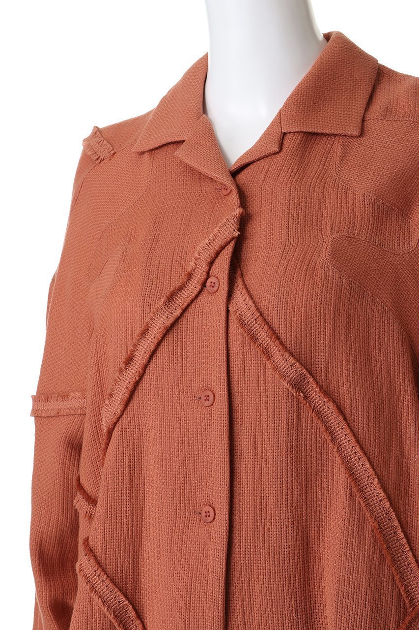 【エリオポール/heliopole】の【muller of yoshiokubo】PANAMA フリンジシャツ 人気、トレンドファッション・服の通販 founy(ファニー) 　ファッション　Fashion　レディースファッション　Fashion for Women　トップス・カットソー　Cut & Sew Tops　シャツ・ブラウス・オフィスカジュアル　Elegant Blouses & Button-Ups　シンプル　Simple, Minimal　スラックス　Slacks, Dress Pants　スリーブ　Sleeve, Long Sleeve / Short Sleeve　デニム　Denim, Jeans Material　フリンジ　Fringe, Tassel　ヘムライン　Hemline, Bottom Cut　ランダム　Random, Irregular　リネン　Linen, Linen Fabric　ロング　Long, Long-Length　other-5|ID: prp329100004822653 ipo3291000000035062671