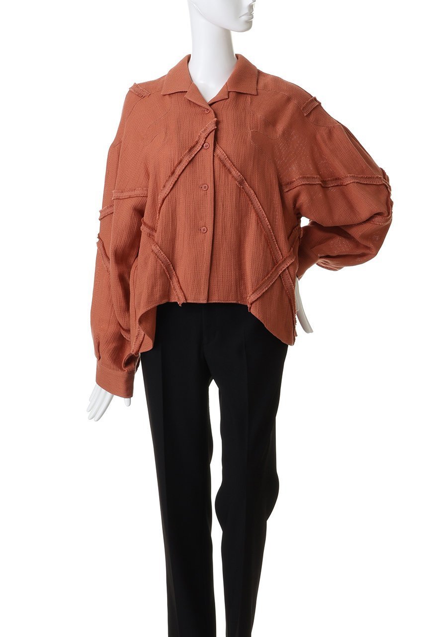 【エリオポール/heliopole】の【muller of yoshiokubo】PANAMA フリンジシャツ 人気、トレンドファッション・服の通販 founy(ファニー) ファッション Fashion レディースファッション Fashion for Women トップス・カットソー Cut & Sew Tops シャツ・ブラウス・オフィスカジュアル Elegant Blouses & Button-Ups シンプル Simple, Minimal スラックス Slacks, Dress Pants スリーブ Sleeve, Long Sleeve / Short Sleeve デニム Denim, Jeans Material フリンジ Fringe, Tassel ヘムライン Hemline, Bottom Cut ランダム Random, Irregular リネン Linen, Linen Fabric ロング Long, Long-Length other-2|ID: prp329100004822653 ipo3291000000036140473