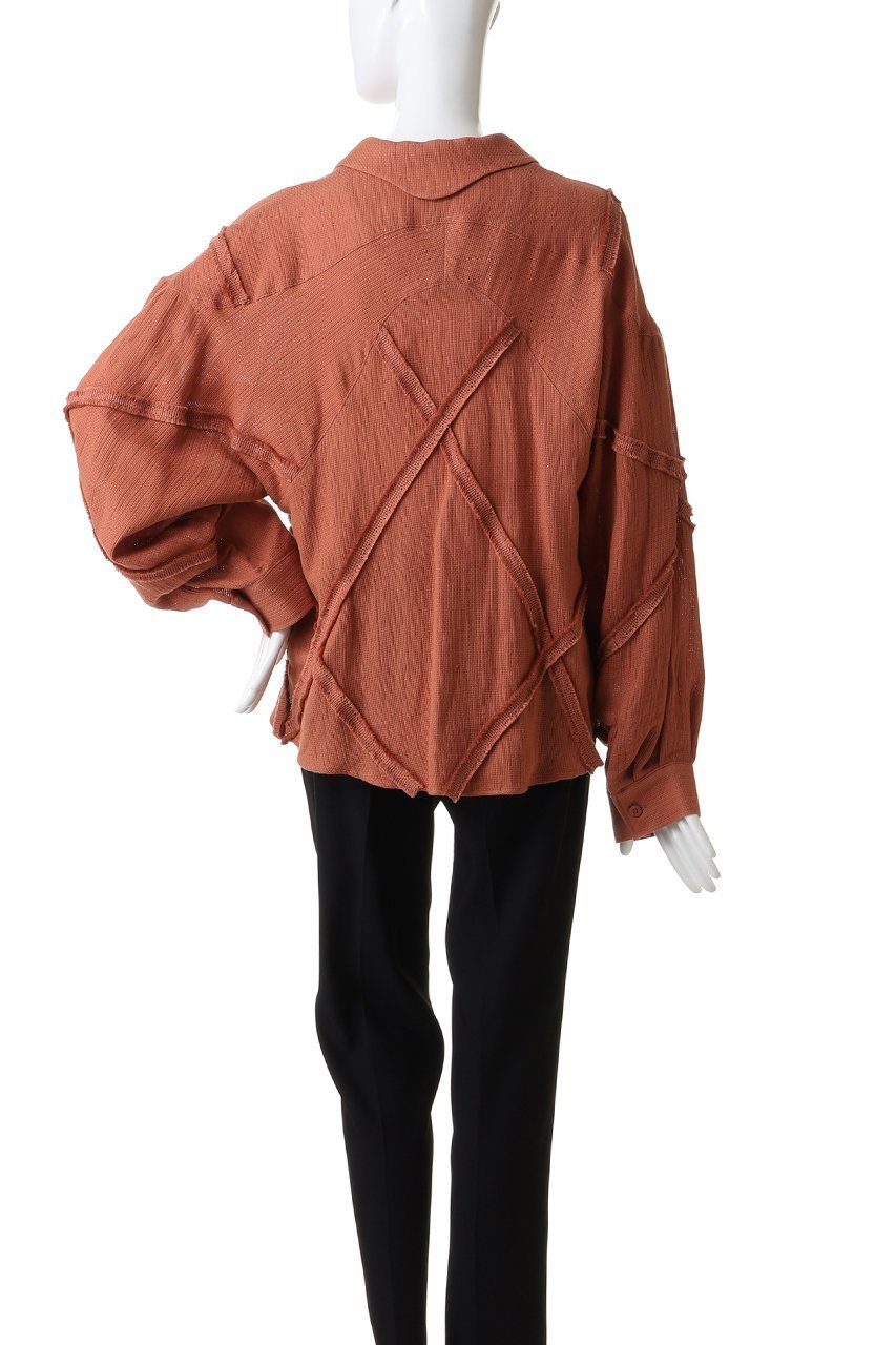 【エリオポール/heliopole】の【muller of yoshiokubo】PANAMA フリンジシャツ 人気、トレンドファッション・服の通販 founy(ファニー) ファッション Fashion レディースファッション Fashion for Women トップス・カットソー Cut & Sew Tops シャツ・ブラウス・オフィスカジュアル Elegant Blouses & Button-Ups シンプル Simple, Minimal スラックス Slacks, Dress Pants スリーブ Sleeve, Long Sleeve / Short Sleeve デニム Denim, Jeans Material フリンジ Fringe, Tassel ヘムライン Hemline, Bottom Cut ランダム Random, Irregular リネン Linen, Linen Fabric ロング Long, Long-Length other-4|ID: prp329100004822653 ipo3291000000036140475