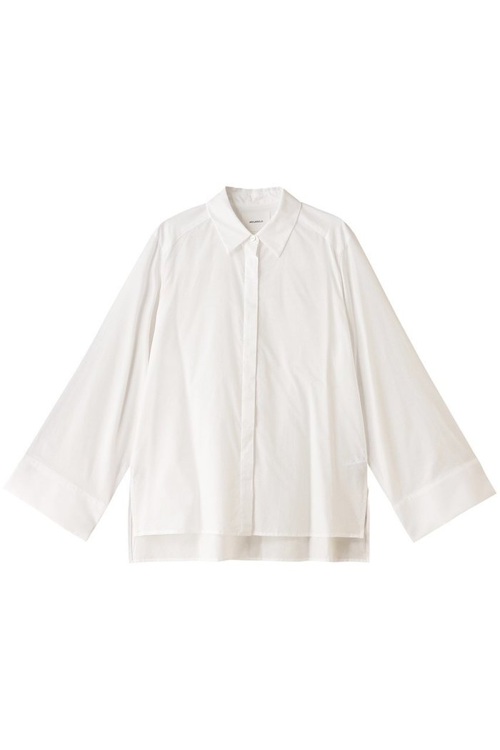 【ミディウミソリッド/MIDIUMISOLID】のwide sleeve shirt シャツ インテリア・キッズ・メンズ・レディースファッション・服の通販 founy(ファニー) https://founy.com/ ファッション Fashion レディースファッション Fashion for Women トップス・カットソー Cut & Sew Tops シャツ・ブラウス・オフィスカジュアル Elegant Blouses & Button-Ups シンプル Simple, Minimal スリーブ Sleeve, Long Sleeve / Short Sleeve トレンド Trend, Trending Now ロング Long, Long-Length エレガント 上品 Elegant 長袖 Long Sleeve, Full Sleeve |ID: prp329100004822684 ipo3291000000035063013