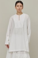 【カレンソロジー/Curensology】のタイプライタークルーブラウス 人気、トレンドファッション・服の通販 founy(ファニー) ファッション Fashion レディースファッション Fashion for Women トップス・カットソー Cut & Sew Tops シャツ・ブラウス・オフィスカジュアル Elegant Blouses & Button-Ups なめらか Smooth, Silky Texture シンプル Simple, Minimal スリーブ Sleeve, Long Sleeve / Short Sleeve セットアップ Set-Up, Coordinated Outfit タイプライター Typewriter Fabric, Crisp Cotton チュニック Tunic, Long Top バランス Balance, Style Balance ボトム Bottoms, Lower Wear ロング Long, Long-Length 再入荷 Restock / Back in Stock |ID:prp329100004822692