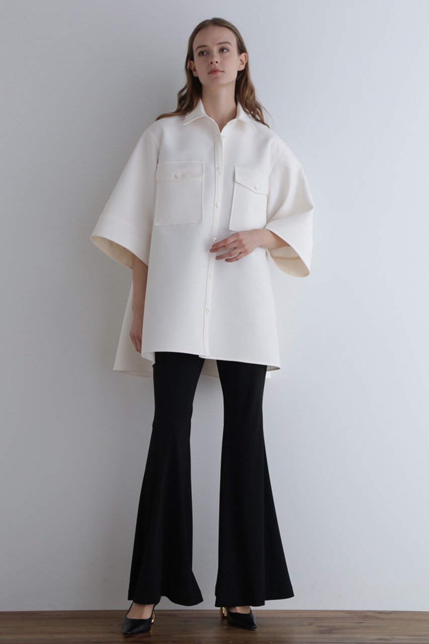 【ル フィル/LE PHIL】のドライタッチボンディングシャツ 人気、トレンドファッション・服の通販 founy(ファニー) 　ファッション　Fashion　レディースファッション　Fashion for Women　トップス・カットソー　Cut & Sew Tops　シャツ・ブラウス・オフィスカジュアル　Elegant Blouses & Button-Ups　インナー　Innerwear　コンパクト　Compact, Small Size　ショート　Short, Short Length　スリーブ　Sleeve, Long Sleeve / Short Sleeve　ツイル　Twist, Twisted Detail　ハーフ　Half, Half-Length　バランス　Balance, Style Balance　ボンディング　Bonding, Bonded Fabric　エレガント 上品　Elegant　羽織　Haori, Light Jacket　other-4|ID: prp329100004822751 ipo3291000000035063923