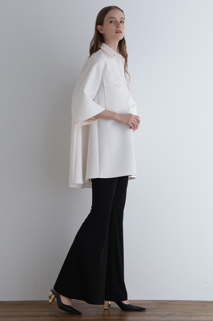 【ル フィル/LE PHIL】のドライタッチボンディングシャツ 人気、トレンドファッション・服の通販 founy(ファニー) 　ファッション　Fashion　レディースファッション　Fashion for Women　トップス・カットソー　Cut & Sew Tops　シャツ・ブラウス・オフィスカジュアル　Elegant Blouses & Button-Ups　インナー　Innerwear　コンパクト　Compact, Small Size　ショート　Short, Short Length　スリーブ　Sleeve, Long Sleeve / Short Sleeve　ツイル　Twist, Twisted Detail　ハーフ　Half, Half-Length　バランス　Balance, Style Balance　ボンディング　Bonding, Bonded Fabric　エレガント 上品　Elegant　羽織　Haori, Light Jacket　other-5|ID: prp329100004822751 ipo3291000000035063924