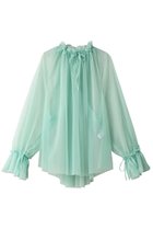 【ミディウミソリッド/MIDIUMISOLID】のtulle gathered blouse ブラウス 人気、トレンドファッション・服の通販 founy(ファニー) ファッション Fashion レディースファッション Fashion for Women トップス・カットソー Cut & Sew Tops シャツ・ブラウス・オフィスカジュアル Elegant Blouses & Button-Ups おすすめ Recommended / Our Picks インナー Innerwear エアリー Airy Texture ギャザー Gathered, Ruffled シアー Sheer, See-Through スリーブ Sleeve, Long Sleeve / Short Sleeve チュール Tulip, Tulip Motif ノースリーブ Sleeveless, No-Sleeve ロング Long, Long-Length 今季 This Season, Current Season thumbnail green|ID: prp329100004822754 ipo3291000000035064030