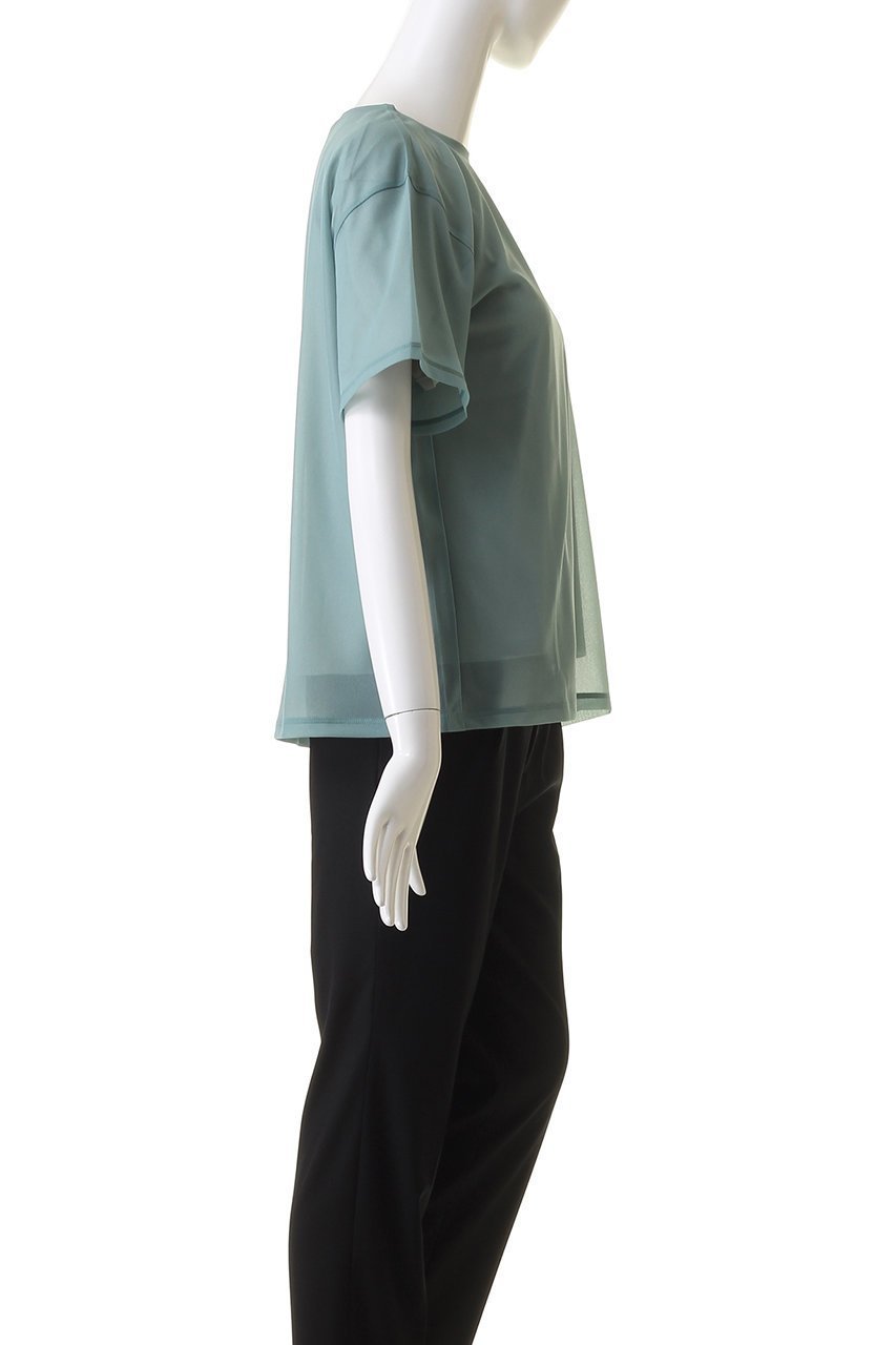 【ミディウミソリッド/MIDIUMISOLID】のsheer layered PO プルオーバー 人気、トレンドファッション・服の通販 founy(ファニー) 　ファッション　Fashion　レディースファッション　Fashion for Women　トップス・カットソー　Cut & Sew Tops　シャツ・ブラウス・オフィスカジュアル　Elegant Blouses & Button-Ups　カジュアルプルオーバー・ニットトップス　Pullovers & Knit Tops / Casual Pullovers　おすすめ　Recommended / Our Picks　シアー　Sheer, See-Through　ショート　Short, Short Length　シンプル　Simple, Minimal　スリーブ　Sleeve, Long Sleeve / Short Sleeve　デニム　Denim, Jeans Material　トレンド　Trend, Trending Now　エレガント 上品　Elegant　夏　Summer　other-3|ID: prp329100004822755 ipo3291000000035064057