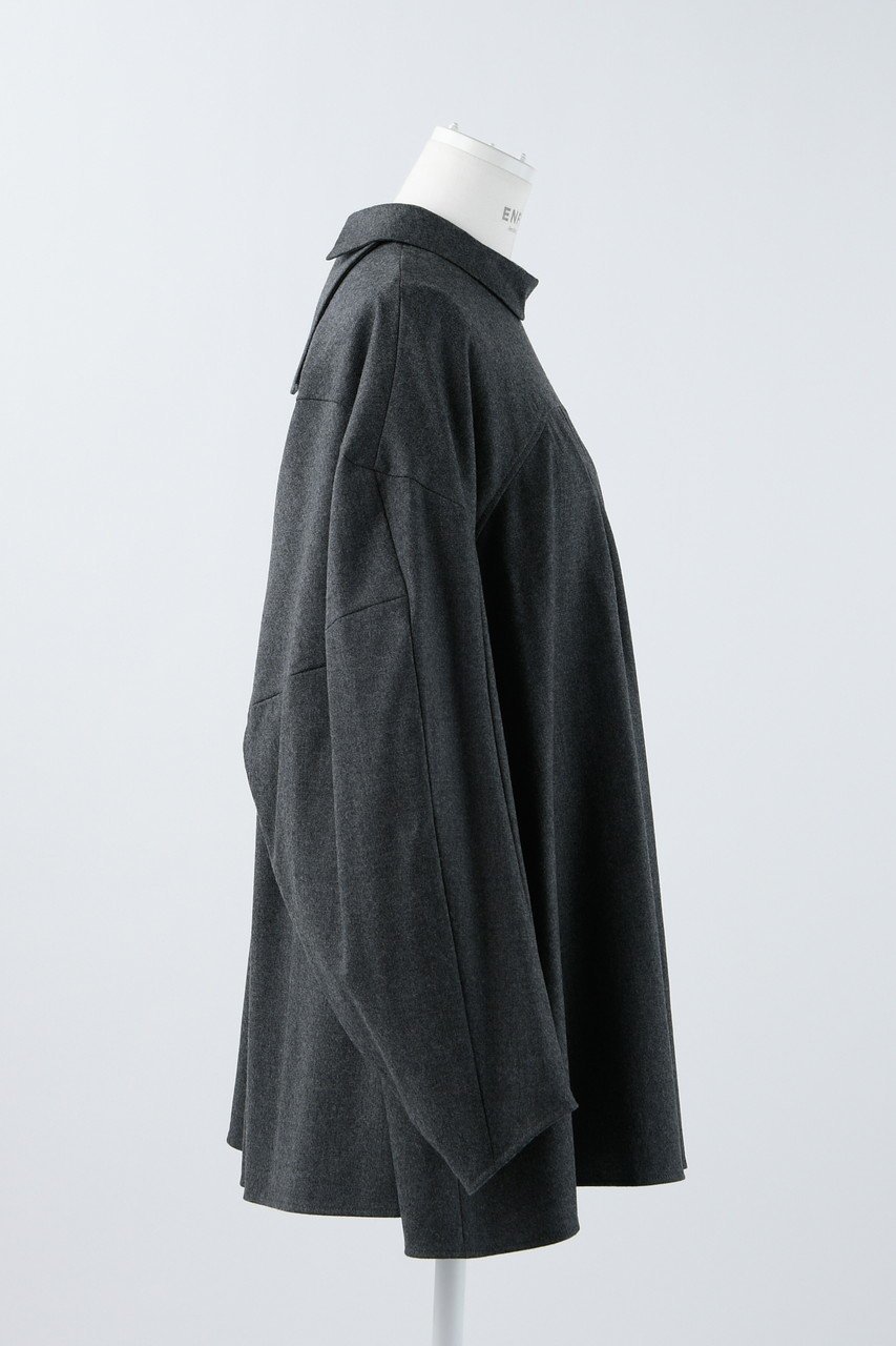 【エンフォルド/ENFOLD】のストレッチサキソニー バックタイ P.O/プルオーバー 人気、トレンドファッション・服の通販 founy(ファニー) 　ファッション　Fashion　レディースファッション　Fashion for Women　トップス・カットソー　Cut & Sew Tops　シャツ・ブラウス・オフィスカジュアル　Elegant Blouses & Button-Ups　カジュアルプルオーバー・ニットトップス　Pullovers & Knit Tops / Casual Pullovers　バッグ　Bags　ストレッチ　Stretch, Stretchy Fabric　スリーブ　Sleeve, Long Sleeve / Short Sleeve　ロング　Long, Long-Length　人気　Popular, Best Seller　冬　Winter / This Winter　other-4|ID: prp329100004822759 ipo3291000000035064107