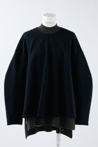 【エンフォルド/ENFOLD】のダブルクロス ニットレイヤー P.O/プルオーバー ダークネイビー|ID: prp329100004822761 ipo3291000000035064114