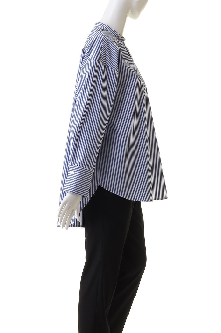 【ミディウミソリッド/MIDIUMISOLID】のband collar shirt シャツ 人気、トレンドファッション・服の通販 founy(ファニー) 　ファッション　Fashion　レディースファッション　Fashion for Women　トップス・カットソー　Cut & Sew Tops　シャツ・ブラウス・オフィスカジュアル　Elegant Blouses & Button-Ups　スタイリッシュ　Stylish, Fashionable　ストライプ　Stripe, Striped Pattern　スリーブ　Sleeve, Long Sleeve / Short Sleeve　ロング　Long, Long-Length　エレガント 上品　Elegant　other-3|ID: prp329100004822762 ipo3291000000035781593