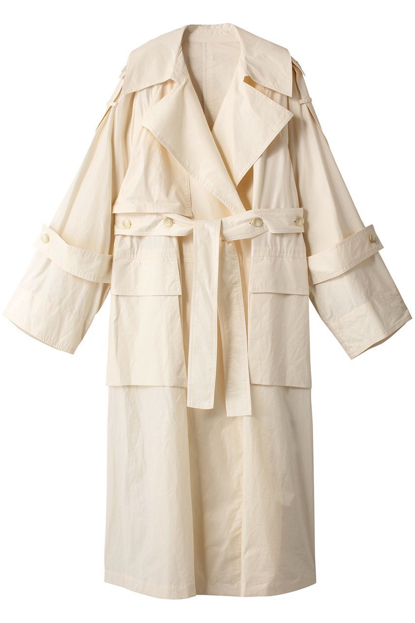 【メゾンスペシャル/MAISON SPECIAL】のマルチファブリックオーバーサイズトレンチ インテリア・キッズ・メンズ・レディースファッション・服の通販 founy(ファニー) 　ファッション　Fashion　レディースファッション　Fashion for Women　アウター　Coat / Outerwear Collection　コート・ロングコート・ピーコート　Long Coats, Peacoats & More　グログラン　Grosgrain, Grosgrain Ribbon　コーティング　Coating, Coated Finish　スリーブ　Sleeve, Long Sleeve / Short Sleeve　タフタ　Taffeta, Structured Fabric　タンブラー　Tumbler, Travel Mug　ロング　Long, Long-Length　別注　Limited Edition, Custom Order　O.WHT(オフホワイト)|ID: prp329100004822778 ipo3291000000035064515