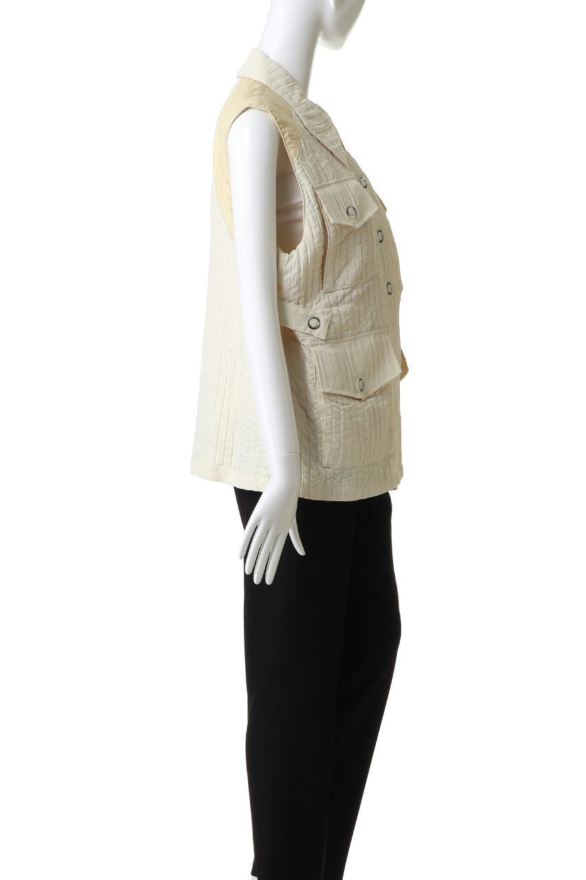 【エリオポール/heliopole】の【muller of yoshiokubo】ストライプジャカードベスト 人気、トレンドファッション・服の通販 founy(ファニー) 　ファッション　Fashion　レディースファッション　Fashion for Women　アウター　Coat / Outerwear Collection　レディースジャケット・軽アウター　Jackets　コンビ　Combo, Combination Style　ジャカード／ジャガード　Jacquard, Woven Pattern　ジャケット　Jacket, Outerwear　スウェット / スエット　Sweatshirt, Sweatwear　ストライプ　Stripe, Striped Pattern　トレンド　Trend, Trending Now　ベスト　Vest, Waistcoat　ポケット　Pocket, Pocket Detail　other-3|ID: prp329100004822786 ipo3291000000035064670