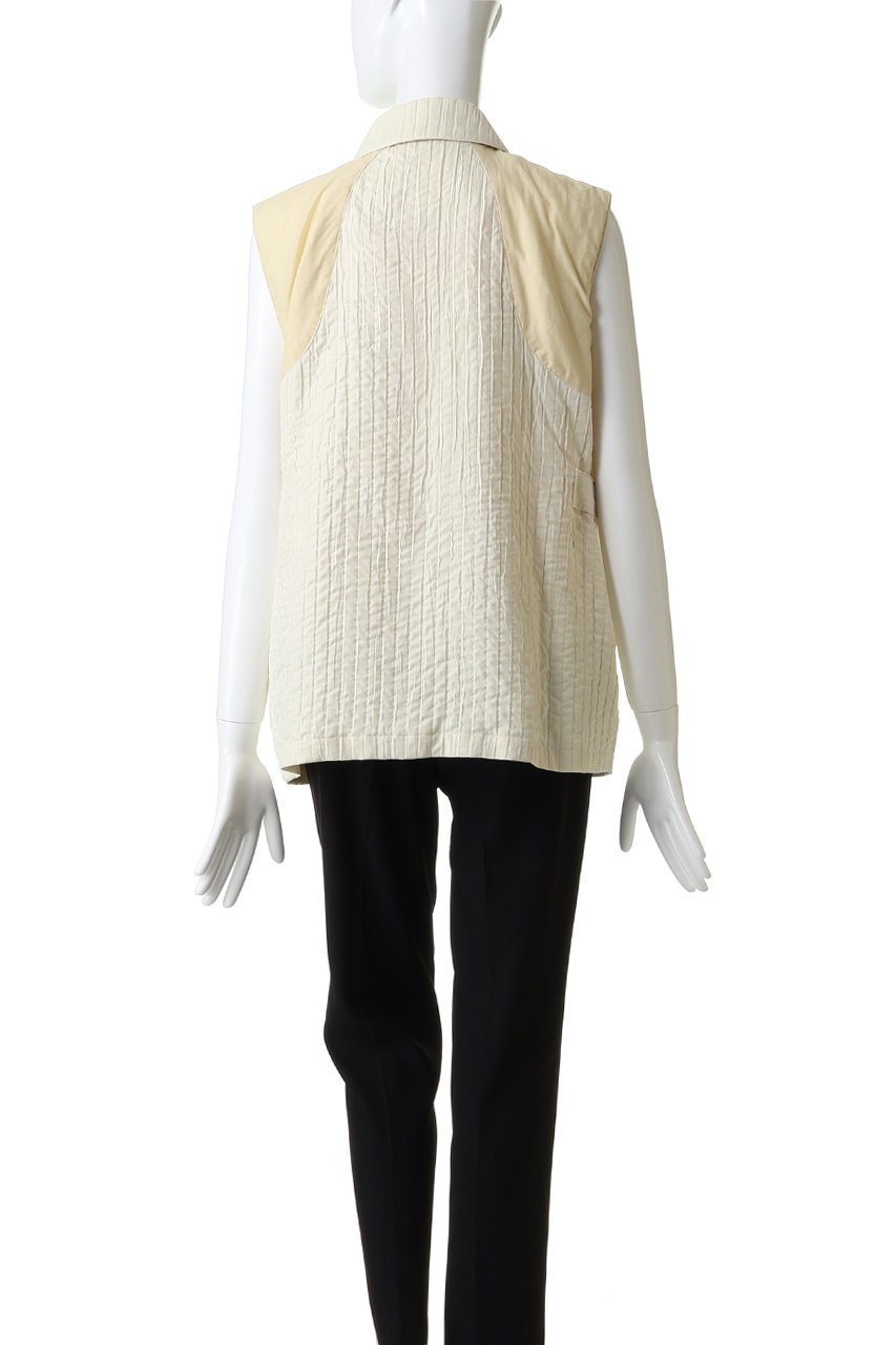 【エリオポール/heliopole】の【muller of yoshiokubo】ストライプジャカードベスト 人気、トレンドファッション・服の通販 founy(ファニー) 　ファッション　Fashion　レディースファッション　Fashion for Women　アウター　Coat / Outerwear Collection　レディースジャケット・軽アウター　Jackets　コンビ　Combo, Combination Style　ジャカード／ジャガード　Jacquard, Woven Pattern　ジャケット　Jacket, Outerwear　スウェット / スエット　Sweatshirt, Sweatwear　ストライプ　Stripe, Striped Pattern　トレンド　Trend, Trending Now　ベスト　Vest, Waistcoat　ポケット　Pocket, Pocket Detail　other-4|ID: prp329100004822786 ipo3291000000035064671