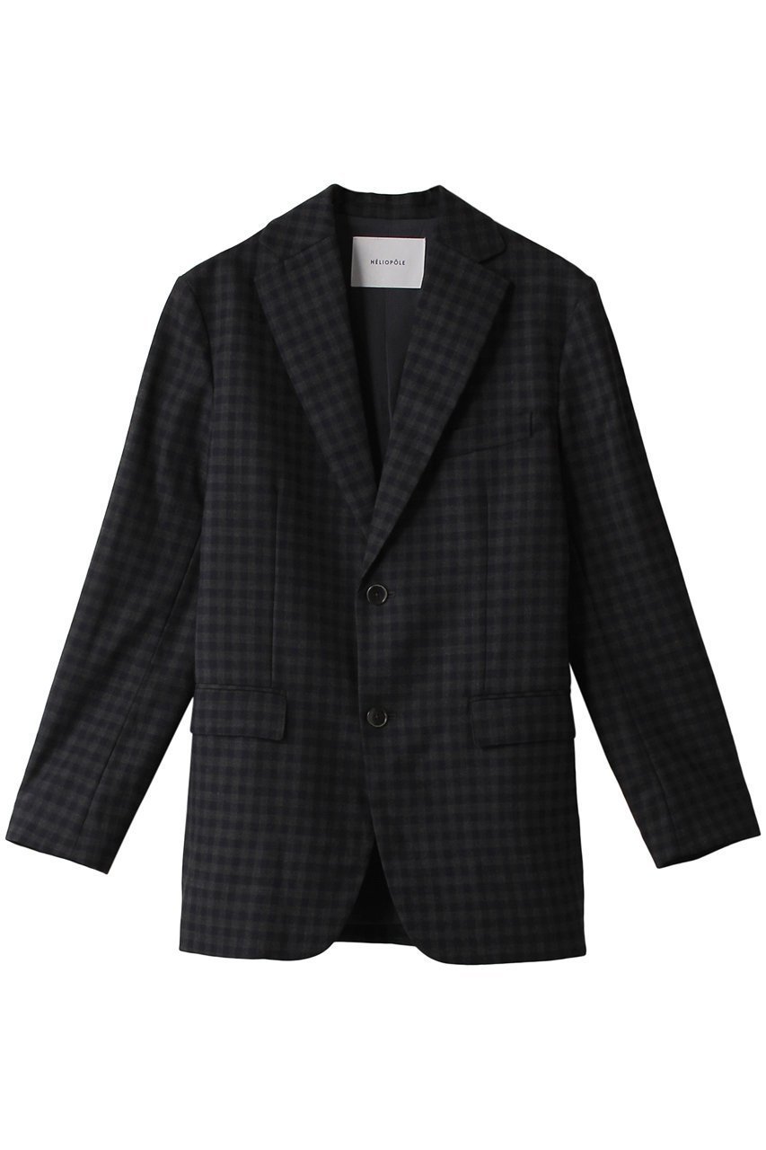 【エリオポール/heliopole】のthe ELLISON ジャケット インテリア・キッズ・メンズ・レディースファッション・服の通販 founy(ファニー) 　ファッション　Fashion　レディースファッション　Fashion for Women　アウター　Coat / Outerwear Collection　レディースジャケット・軽アウター　Jackets　おすすめ　Recommended / Our Picks　ジャケット　Jacket, Outerwear　ストレッチ　Stretch, Stretchy Fabric　セットアップ　Set-Up, Coordinated Outfit　チェック　Check, Plaid, Tartan　定番　Standard, Basic Item　A/W・秋冬　Autumn/Winter　ネイビー|ID: prp329100004822837 ipo3291000000035065798