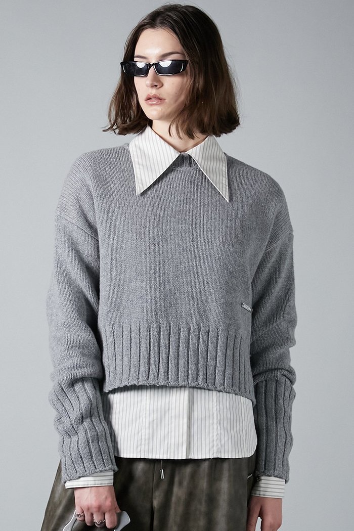 【プランク プロジェクト/PRANK PROJECT】のメリノウールショートニット/Merino Wool Short Knit インテリア・キッズ・メンズ・レディースファッション・服の通販 founy(ファニー) https://founy.com/ ファッション Fashion レディースファッション Fashion for Women トップス・カットソー Cut & Sew Tops ニット Knit Tops & Sweaters カジュアルプルオーバー・ニットトップス Pullovers & Knit Tops / Casual Pullovers コンパクト Compact, Small Size ショルダー Shoulder, Shoulder Strap ドロップ Drop Shoulder, Dropped Style |ID: prp329100004822863 ipo3291000000035066480