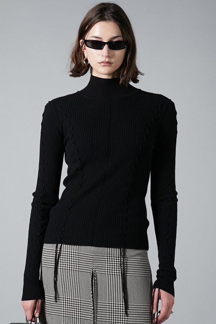 【プランク プロジェクト/PRANK PROJECT】のメリノウールレースアップタートルニット インテリア・キッズ・メンズ・レディースファッション・服の通販 founy(ファニー) https://founy.com/ ファッション Fashion レディースファッション Fashion for Women トップス・カットソー Cut & Sew Tops ニット Knit Tops & Sweaters カジュアルプルオーバー・ニットトップス Pullovers & Knit Tops / Casual Pullovers アイレット Eyelet Lace シンプル Simple, Minimal タートル Turtleneck, Turtle Collar フィット Fit, Slim Fit レース Lace, Lace Fabric 冬 Winter / This Winter |ID: prp329100004822865 ipo3291000000035333767