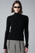 【プランク プロジェクト/PRANK PROJECT】のメリノウールレースアップタートルニット BLK(ブラック)|ID: prp329100004822865 ipo3291000000035333768