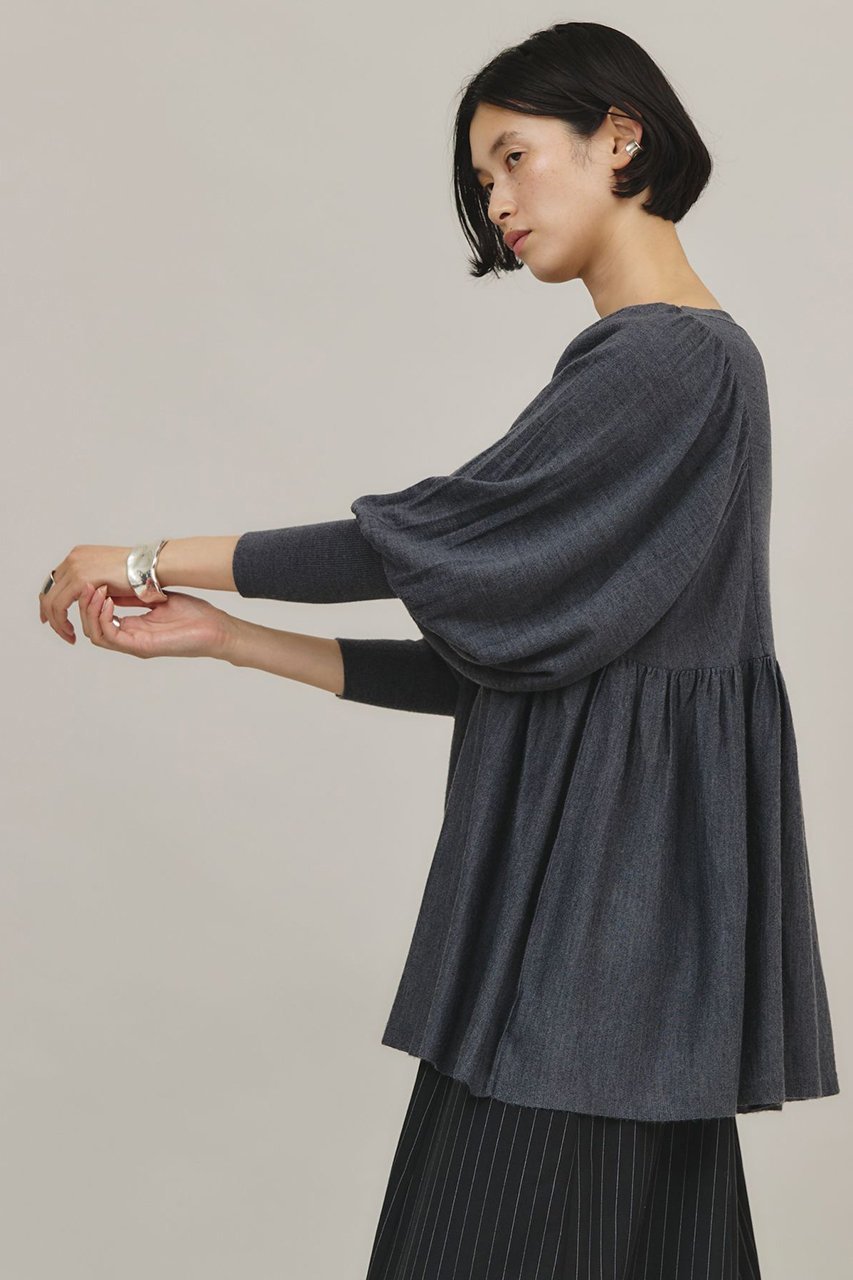 【カレンソロジー/Curensology】のギャザーニットプルオーバー 人気、トレンドファッション・服の通販 founy(ファニー) 　ファッション　Fashion　レディースファッション　Fashion for Women　トップス・カットソー　Cut & Sew Tops　ニット　Knit Tops & Sweaters　カジュアルプルオーバー・ニットトップス　Pullovers & Knit Tops / Casual Pullovers　ギャザー　Gathered, Ruffled　ワイド　Wide, Wide Fit　再入荷　Restock / Back in Stock　other-2|ID: prp329100004822874 ipo3291000000035066804