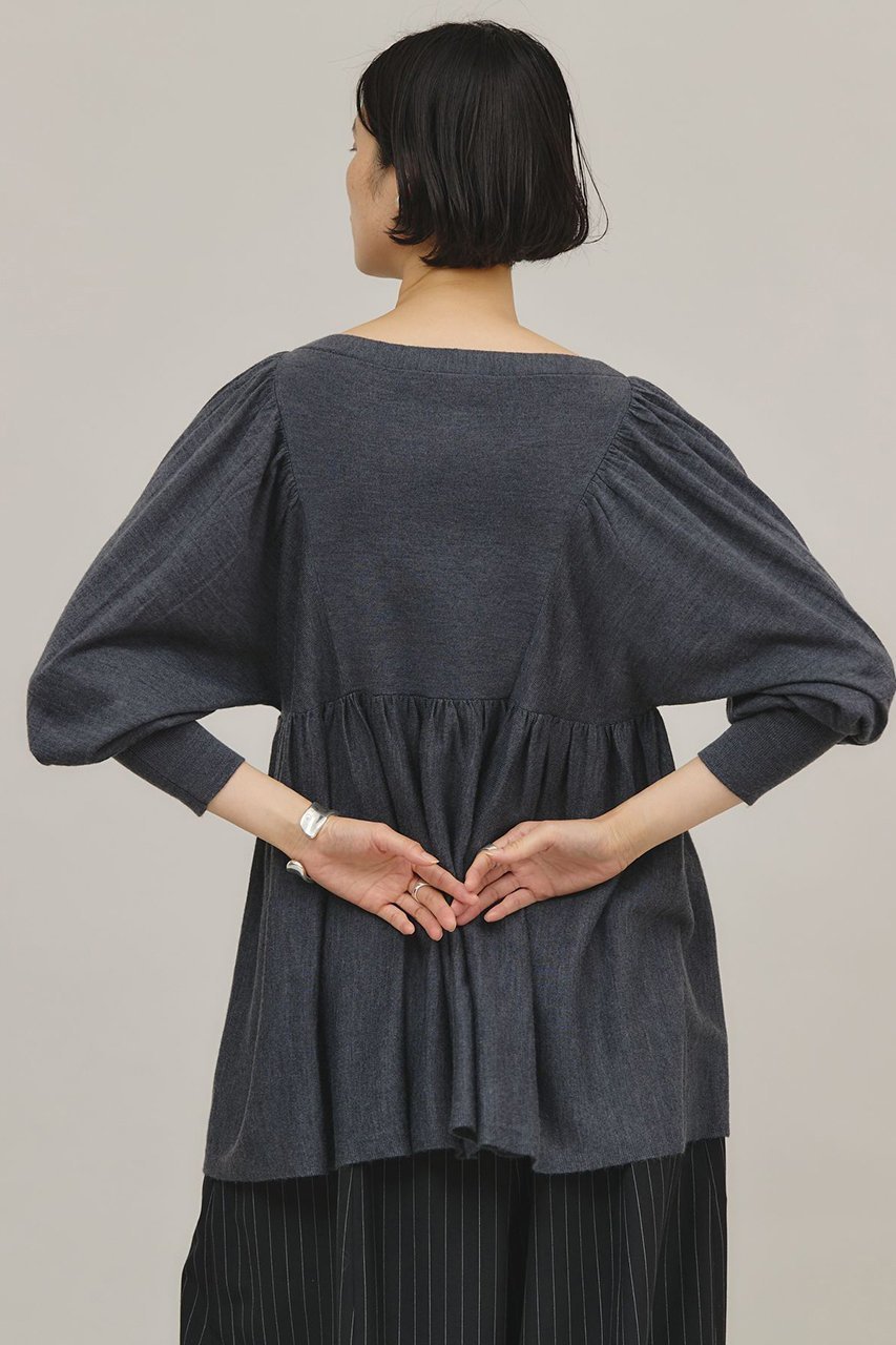 【カレンソロジー/Curensology】のギャザーニットプルオーバー 人気、トレンドファッション・服の通販 founy(ファニー) 　ファッション　Fashion　レディースファッション　Fashion for Women　トップス・カットソー　Cut & Sew Tops　ニット　Knit Tops & Sweaters　カジュアルプルオーバー・ニットトップス　Pullovers & Knit Tops / Casual Pullovers　ギャザー　Gathered, Ruffled　ワイド　Wide, Wide Fit　再入荷　Restock / Back in Stock　other-3|ID: prp329100004822874 ipo3291000000035066805