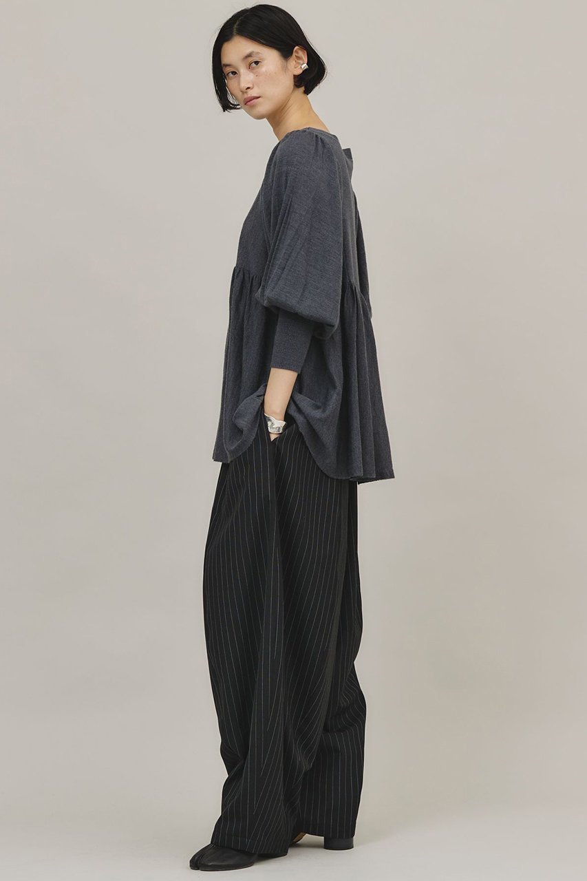 【カレンソロジー/Curensology】のギャザーニットプルオーバー 人気、トレンドファッション・服の通販 founy(ファニー) 　ファッション　Fashion　レディースファッション　Fashion for Women　トップス・カットソー　Cut & Sew Tops　ニット　Knit Tops & Sweaters　カジュアルプルオーバー・ニットトップス　Pullovers & Knit Tops / Casual Pullovers　ギャザー　Gathered, Ruffled　ワイド　Wide, Wide Fit　再入荷　Restock / Back in Stock　other-5|ID: prp329100004822874 ipo3291000000035066811