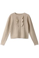 【アルアバイル/allureville】の【Loulou Willoughby】フロントフリルラメプルオーバー 人気、トレンドファッション・服の通販 founy(ファニー) ファッション Fashion レディースファッション Fashion for Women トップス・カットソー Cut & Sew Tops ニット Knit Tops & Sweaters カジュアルプルオーバー・ニットトップス Pullovers & Knit Tops / Casual Pullovers スパンコール Sequins, Sequin Embellishment フェミニン Feminine, Girly フリル Frill, Ruffle |ID:prp329100004822875