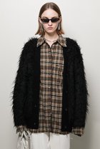 【プランク プロジェクト/PRANK PROJECT】のロングシャギーカーデ/Long Shaggy Cardigan BLK(ブラック)|ID: prp329100004822878 ipo3291000000035066932