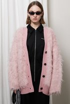 【プランク プロジェクト/PRANK PROJECT】のロングシャギーカーデ/Long Shaggy Cardigan PNK(ピンク)|ID: prp329100004822878 ipo3291000000035066935