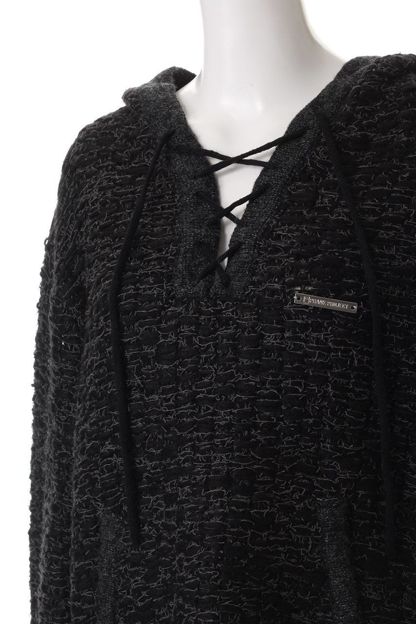 【プランク プロジェクト/PRANK PROJECT】のレースアップスラブフーディニット/Lace Up Slub Hoodie Knit 人気、トレンドファッション・服の通販 founy(ファニー) 　ファッション　Fashion　レディースファッション　Fashion for Women　トップス・カットソー　Cut & Sew Tops　ニット　Knit Tops & Sweaters　カジュアルプルオーバー・ニットトップス　Pullovers & Knit Tops / Casual Pullovers　おすすめ　Recommended / Our Picks　ルーズ　Loose, Oversized　other-5|ID: prp329100004822899 ipo3291000000035067264