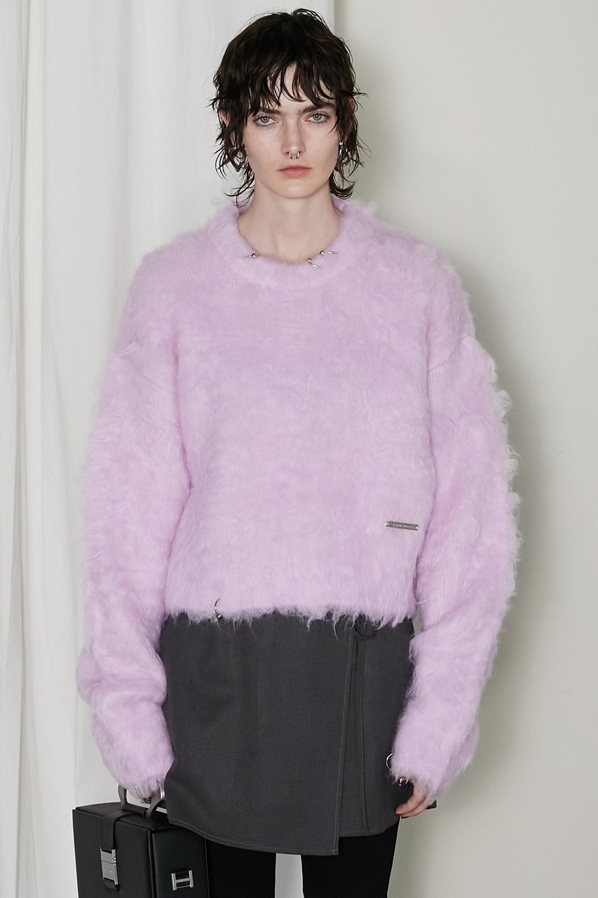 【プランク プロジェクト/PRANK PROJECT】のピアッシングシャギーニット/Piercing Shaggy Knit 人気、トレンドファッション・服の通販 founy(ファニー) 　ファッション　Fashion　レディースファッション　Fashion for Women　トップス・カットソー　Cut & Sew Tops　ニット　Knit Tops & Sweaters　カジュアルプルオーバー・ニットトップス　Pullovers & Knit Tops / Casual Pullovers　ボトム　Bottoms, Lower Wear　ミックス　Mix, Mixed Style　メタル　Metal, Metal Parts　other-3|ID: prp329100004822900 ipo3291000000035067282