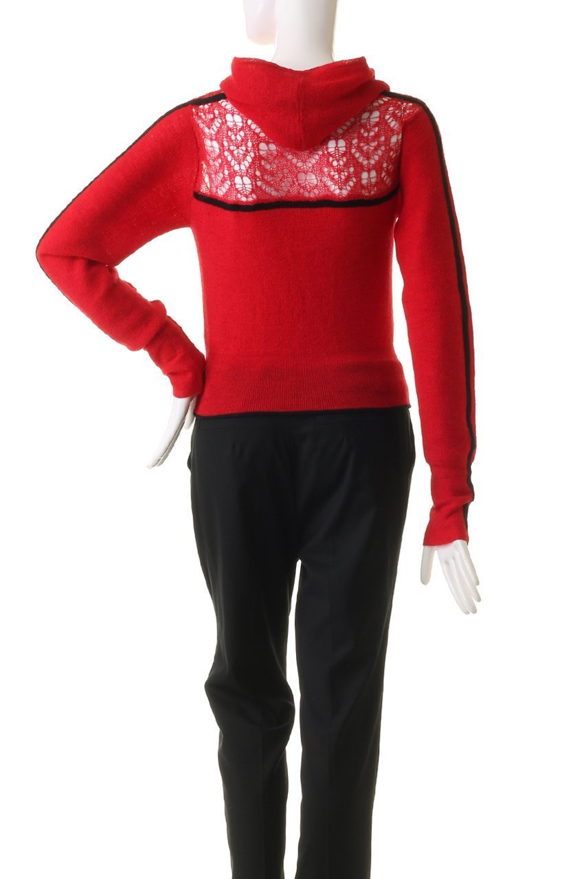 【プランク プロジェクト/PRANK PROJECT】のモヘアトラックニットフーディ / Mohair Track Knit Hoodie 人気、トレンドファッション・服の通販 founy(ファニー) 　ファッション　Fashion　レディースファッション　Fashion for Women　トップス・カットソー　Cut & Sew Tops　ニット　Knit Tops & Sweaters　カジュアルプルオーバー・ニットトップス　Pullovers & Knit Tops / Casual Pullovers　おすすめ　Recommended / Our Picks　かぎ針　Crochet　デニム　Denim, Jeans Material　ドッキング　Docking, Mixed Material　other-4|ID: prp329100004822916 ipo3291000000035067606