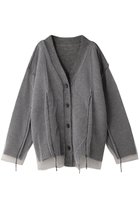 【プランク プロジェクト/PRANK PROJECT】のチュールレイヤードニットカーディガン/Tulle Layered Knit Cardigan GRY(グレー)|ID: prp329100004822918 ipo3291000000035067644