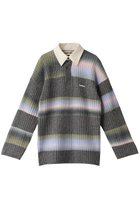 【プランク プロジェクト/PRANK PROJECT】のカスリボーダーラガーニット / Blur Border Rugger Knit MLT(マルチカラー)|ID: prp329100004822919 ipo3291000000036029919