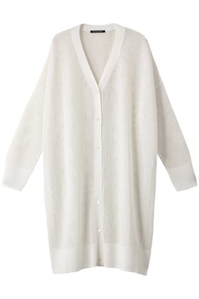 【ミズイロ インド/mizuiro ind】 mesh pattern V neck long C/D カーディガン人気、トレンドファッション・服の通販 founy(ファニー) ファッション Fashion レディースファッション Fashion for Women トップス・カットソー Cut & Sew Tops ニット Knit Tops & Sweaters カーディガン・羽織り Layered Style Cardigans カーディガン Cardigan, Knitwear シアー Sheer, See-Through シンプル Simple, Minimal トレンド Trend, Trending Now メッシュ Mesh, Net Fabric ロング Long, Long-Length 夏 Summer |ID:prp329100004822927