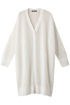 【ミズイロ インド/mizuiro ind】のmesh pattern V neck long C/D カーディガン off white|ID: prp329100004822927 ipo3291000000035067853