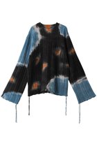 【メゾンスペシャル/MAISON SPECIAL】のTie-dye Knit Wear/タイダイニット 人気、トレンドファッション・服の通販 founy(ファニー) ファッション Fashion レディースファッション Fashion for Women トップス・カットソー Cut & Sew Tops ニット Knit Tops & Sweaters カジュアルプルオーバー・ニットトップス Pullovers & Knit Tops / Casual Pullovers インナー Innerwear リラックス Relax, Relaxed Fit thumbnail BLK(ブラック)|ID: prp329100004822930 ipo3291000000035067914