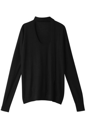 【リムアーク/RIM.ARK】 Classic tie knit/ニット人気、トレンドファッション・服の通販 founy(ファニー) ファッション Fashion レディースファッション Fashion for Women トップス・カットソー Cut & Sew Tops ニット Knit Tops & Sweaters カジュアルプルオーバー・ニットトップス Pullovers & Knit Tops / Casual Pullovers ドッキング Docking, Mixed Material ロング Long, Long-Length |ID:prp329100004822937