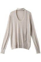 【リムアーク/RIM.ARK】のClassic tie knit/ニット 人気、トレンドファッション・服の通販 founy(ファニー) ファッション Fashion レディースファッション Fashion for Women トップス・カットソー Cut & Sew Tops ニット Knit Tops & Sweaters カジュアルプルオーバー・ニットトップス Pullovers & Knit Tops / Casual Pullovers ドッキング Docking, Mixed Material ロング Long, Long-Length thumbnail ライトベージュ|ID: prp329100004822937 ipo3291000000035068001