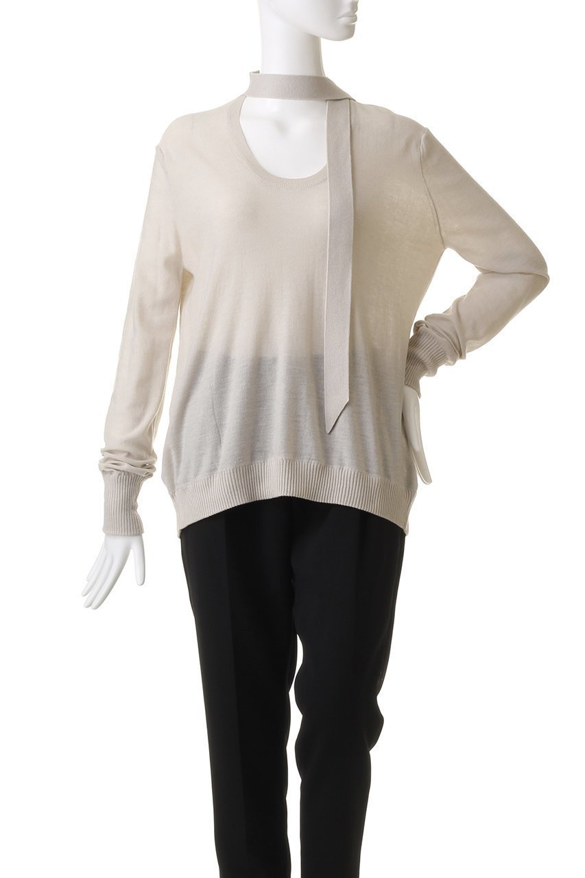 【リムアーク/RIM.ARK】のClassic tie knit/ニット 人気、トレンドファッション・服の通販 founy(ファニー) 　ファッション　Fashion　レディースファッション　Fashion for Women　トップス・カットソー　Cut & Sew Tops　ニット　Knit Tops & Sweaters　カジュアルプルオーバー・ニットトップス　Pullovers & Knit Tops / Casual Pullovers　ドッキング　Docking, Mixed Material　ロング　Long, Long-Length　other-2|ID: prp329100004822937 ipo3291000000035068004